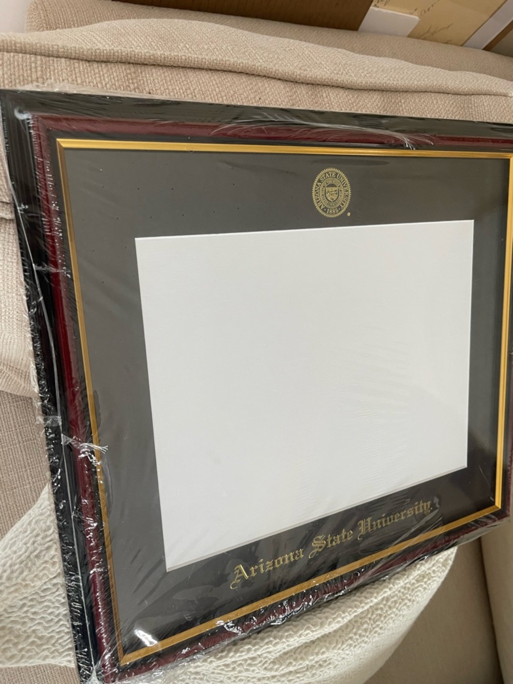Official Arizona State University Diploma Frame with Black Mat - Picture 3 of 7